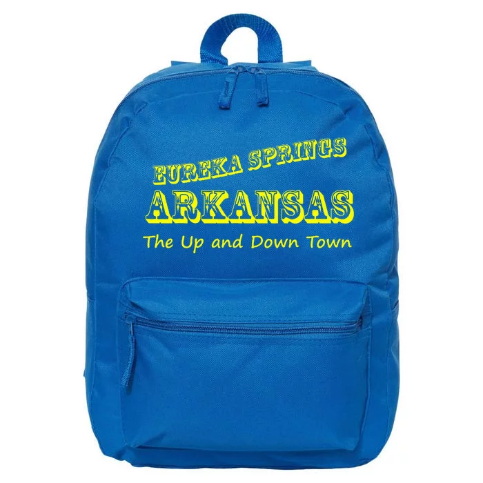 Eureka Springs Arkansas Up And Down Town Souvenir 16 in Basic Backpack