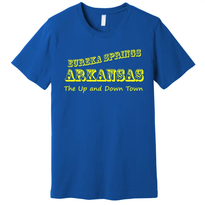 Eureka Springs Arkansas Up And Down Town Souvenir Premium T-Shirt