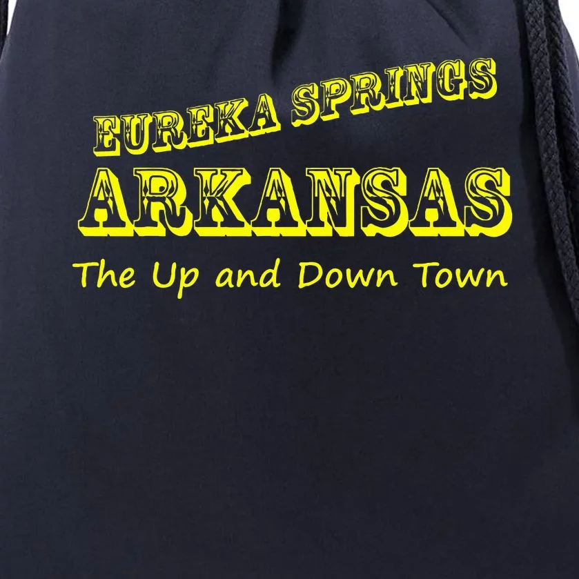 Eureka Springs Arkansas Up And Down Town Souvenir Drawstring Bag