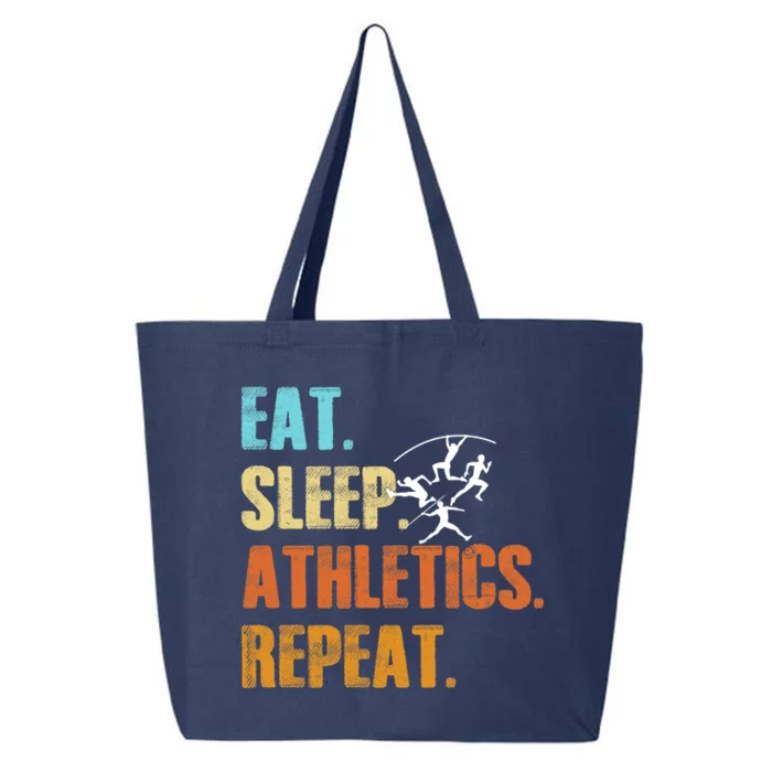 Eat Sleep Athletics Repeat Funny Sports Athletes Premium 25L Jumbo Tote