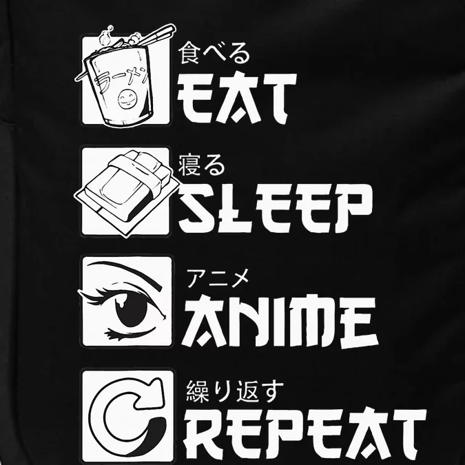 Eat Sleep Anime Repeat Manga Impact Tech Backpack