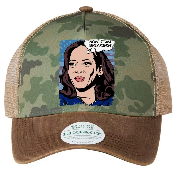 Now I Am Speaking Kamala Harris Legacy Tie Dye Trucker Hat