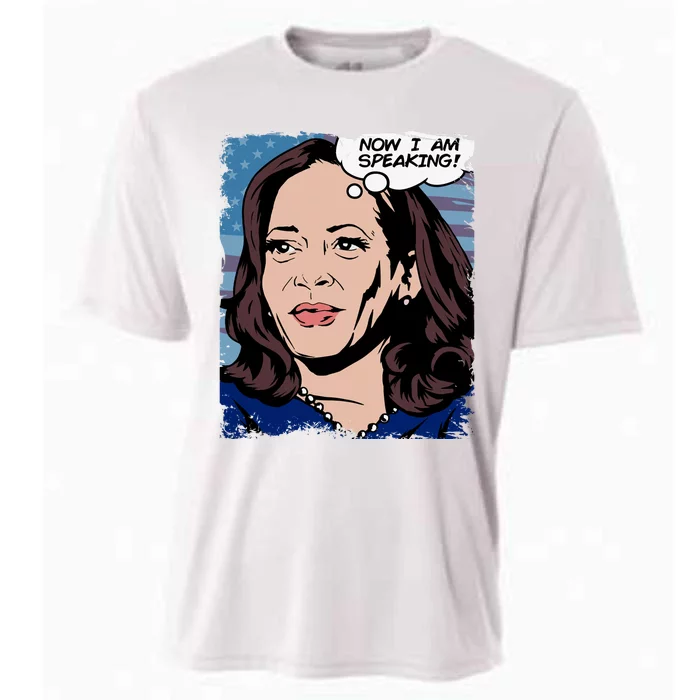 Now I Am Speaking Kamala Harris Cooling Performance Crew T-Shirt