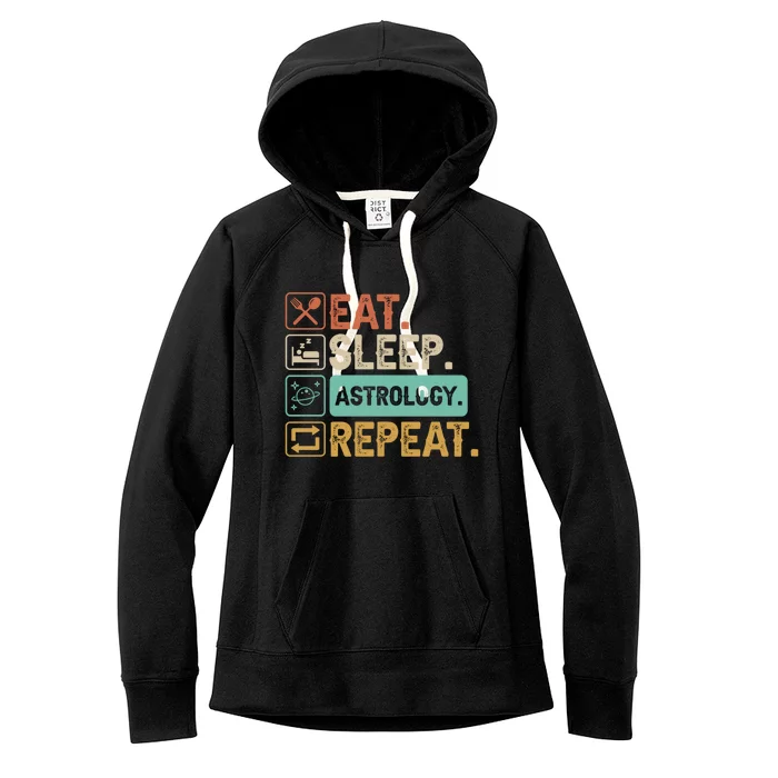 Eat Sleep Astrology Repeat Astrology Great Gift Women's Fleece Hoodie