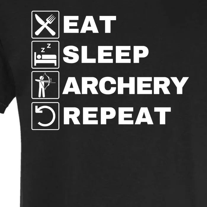 Eat Sleep Archery Repeat Bow And Arrow Archer Funny Archery Archer Bow & Arrow Garment-Dyed Heavyweight T-Shirt