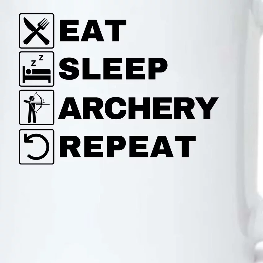 Eat Sleep Archery Repeat Bow And Arrow Archer Funny Archery Archer Bow & Arrow Black Color Changing Mug