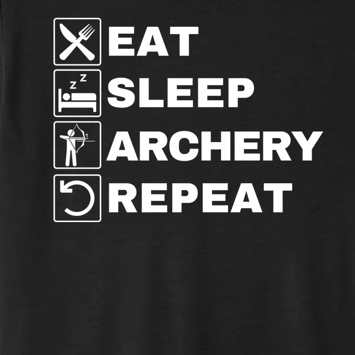 Eat Sleep Archery Repeat Bow And Arrow Archer Funny Archery Archer Bow & Arrow ChromaSoft Performance T-Shirt