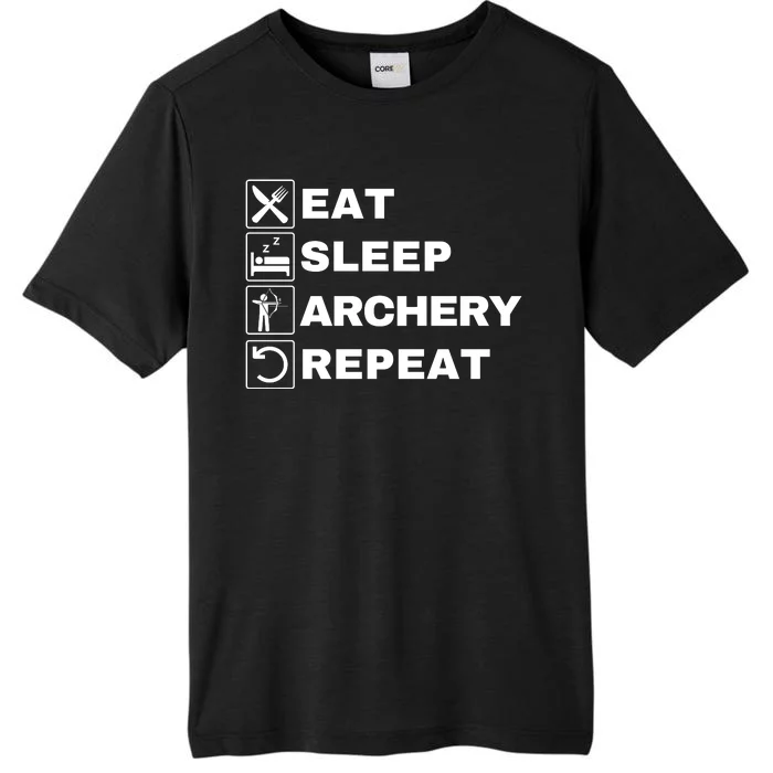 Eat Sleep Archery Repeat Bow And Arrow Archer Funny Archery Archer Bow & Arrow ChromaSoft Performance T-Shirt