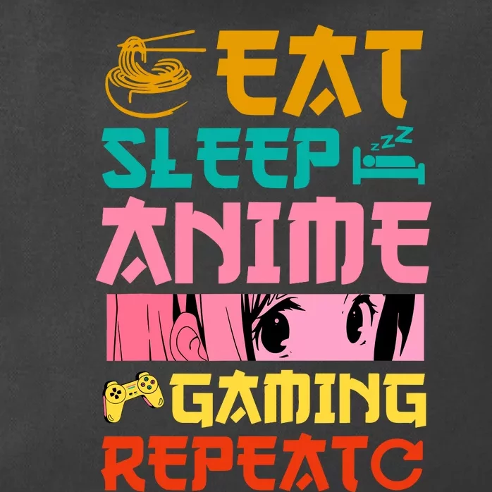 Eat Sleep Anime Gaming Repeat Kawaii Otaku Anime Manga Zip Tote Bag