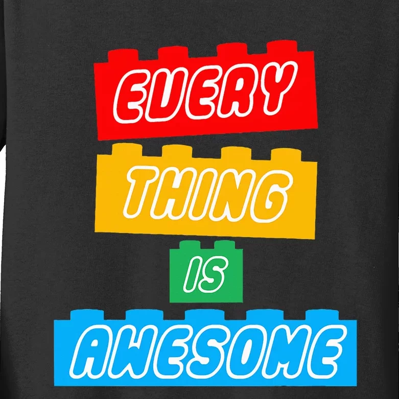 Everything S Awesome For The Eternal Optimist Kids Long Sleeve Shirt