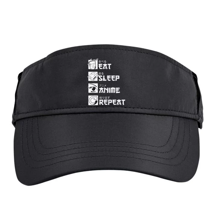 Eat Sleep Anime Repeat Mangas Adult Drive Performance Visor