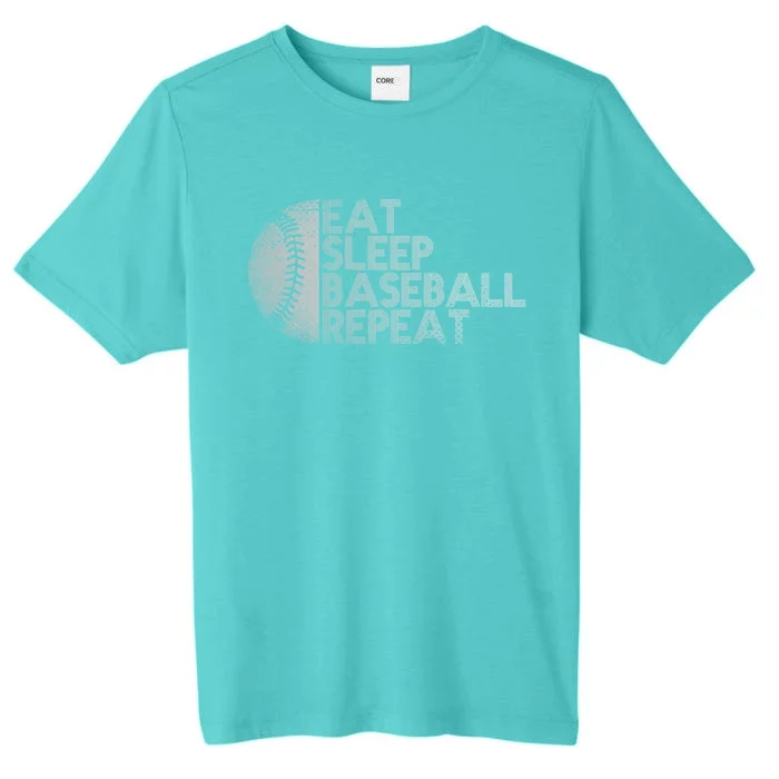 Eat Sleep Baseball Repeat Baseball Player Funny Baseball Hoodie ChromaSoft Performance T-Shirt