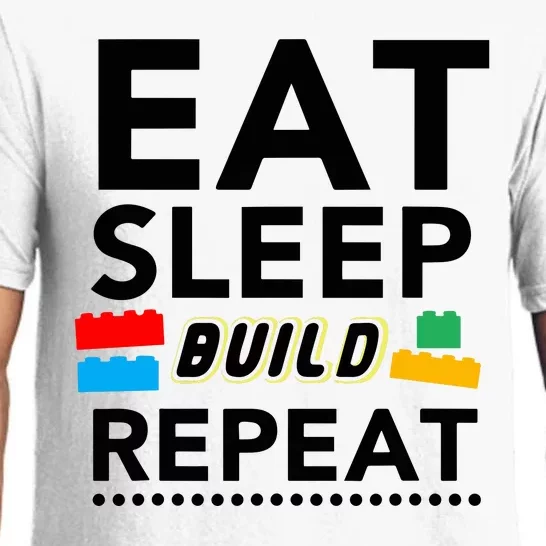 Eat Sleep Build Repeat Building Blocks Bricks Master Builder Pajama Set