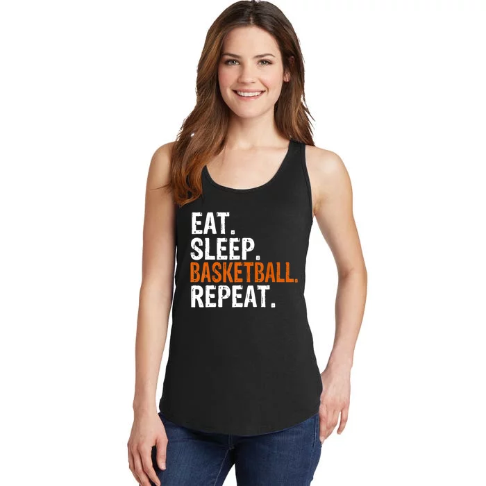 Eat Sleep Basketball Repeat Gift Ladies Essential Tank