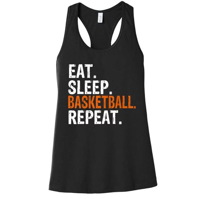 Eat Sleep Basketball Repeat Gift Women's Racerback Tank