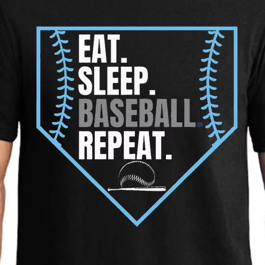 Eat Sleep Baseball Repeat Pajama Set