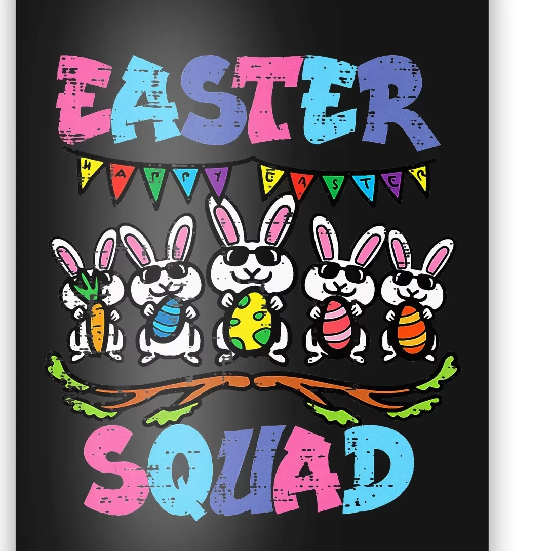 Easter Squad Bunnies Family Matching Poster