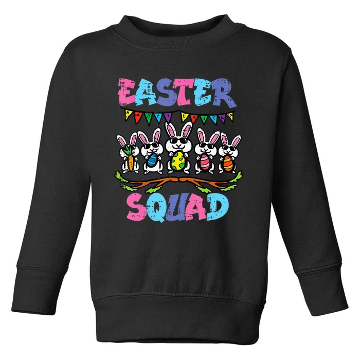 Easter Squad Bunnies Family Matching Toddler Sweatshirt