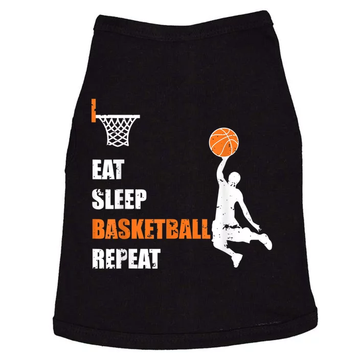 Eat Sleep Basketball Repeat Basketball Doggie Tank