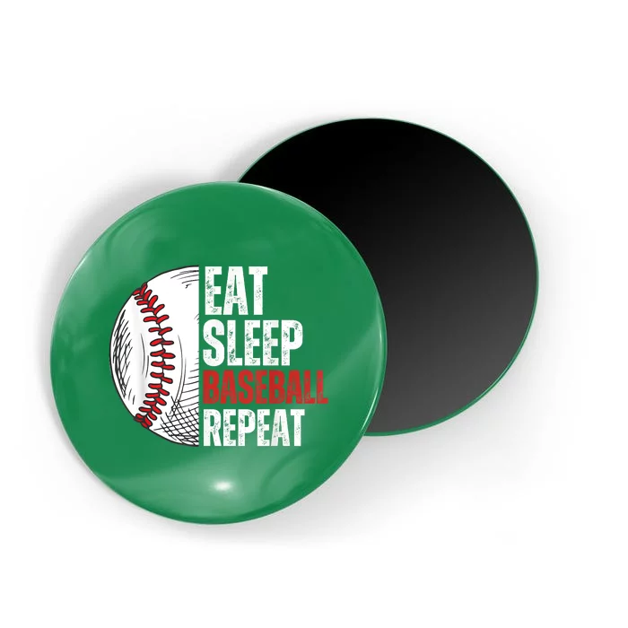 Eat Sleep Baseball Repeat Funny Baseball Players Magnet