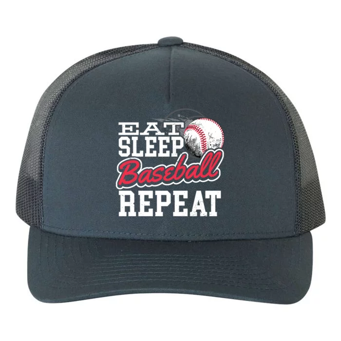 Eat Sleep Baseball Repeat Baseball Lovers Cute Gift Yupoong Adult 5-Panel Trucker Hat