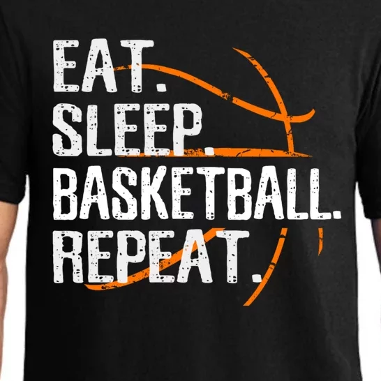 Eat Sleep Basketball Repeat Funny Gift For Basketball Lover Gift Pajama Set