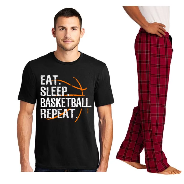 Eat Sleep Basketball Repeat Funny Gift For Basketball Lover Gift Pajama Set