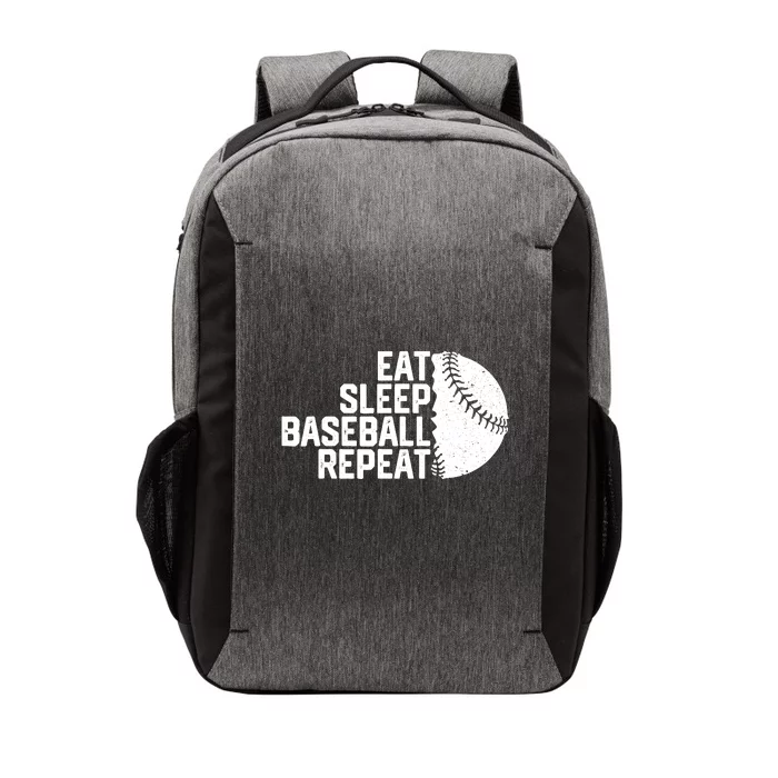 Eat Sleep Baseball Repeat Funny Baseball Player Vector Backpack