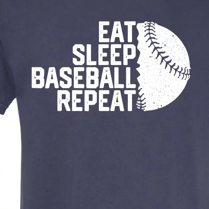 Eat Sleep Baseball Repeat Funny Baseball Player Garment-Dyed Heavyweight T-Shirt