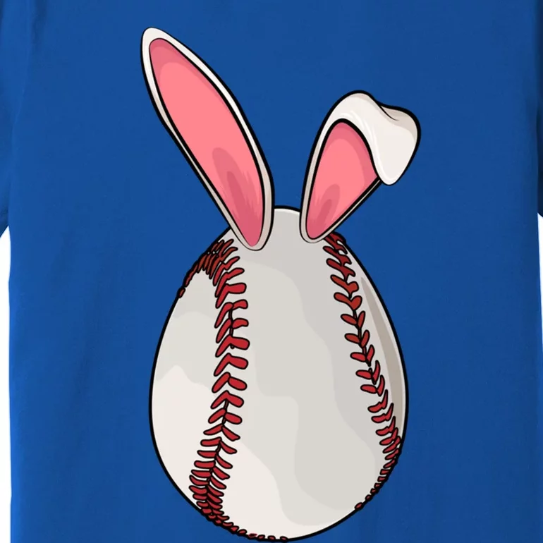 Easter Sunday Baseball Cute Bunny Lovers Funny Gift Premium T-Shirt