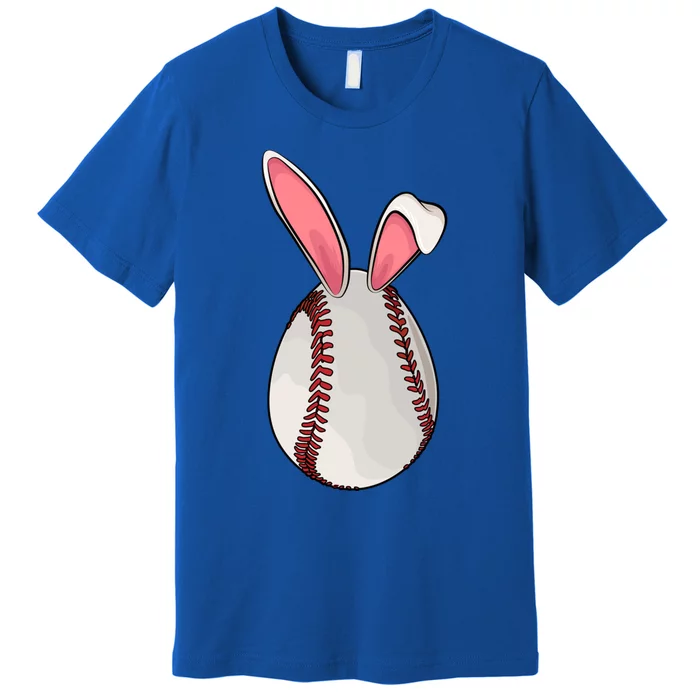 Easter Sunday Baseball Cute Bunny Lovers Funny Gift Premium T-Shirt