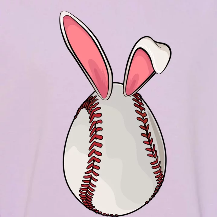 Easter Sunday Baseball Cute Bunny Lovers Funny Gift Garment-Dyed Sweatshirt