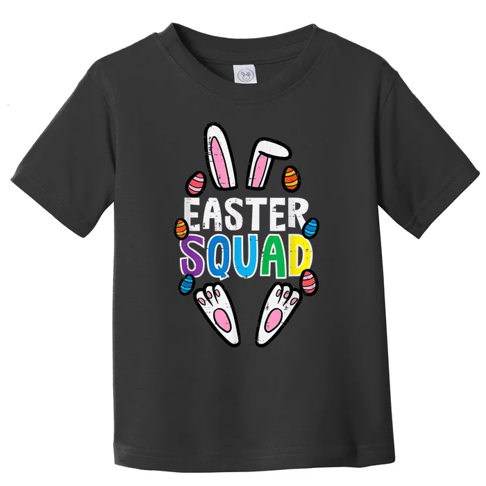 Easter Squad Bunny Rabbit Matching Crew Toddler T-Shirt