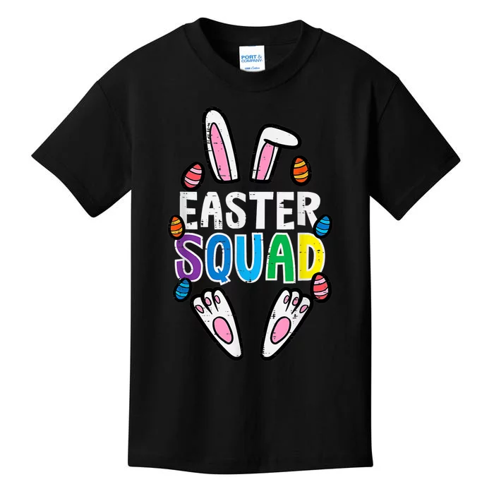 Easter Squad Bunny Rabbit Matching Crew Kids T-Shirt