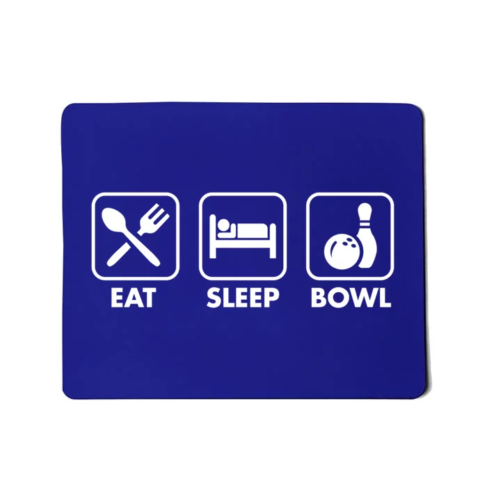 Eat Sleep Bowl Funny Bowling League Christmas Gift Dad Mom Funny Gift Mousepad