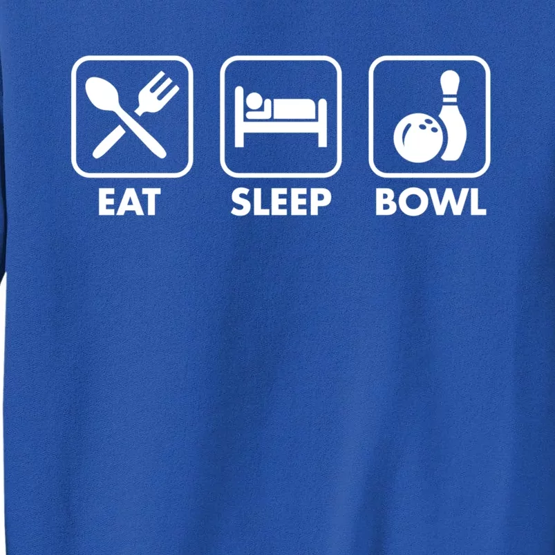 Eat Sleep Bowl Funny Bowling League Christmas Gift Dad Mom Funny Gift Tall Sweatshirt