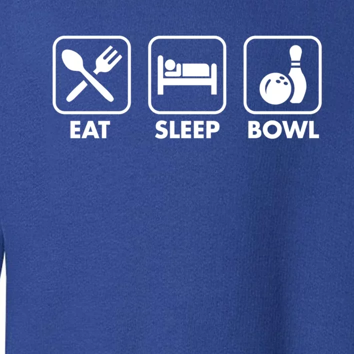 Eat Sleep Bowl Funny Bowling League Christmas Gift Dad Mom Funny Gift Toddler Sweatshirt