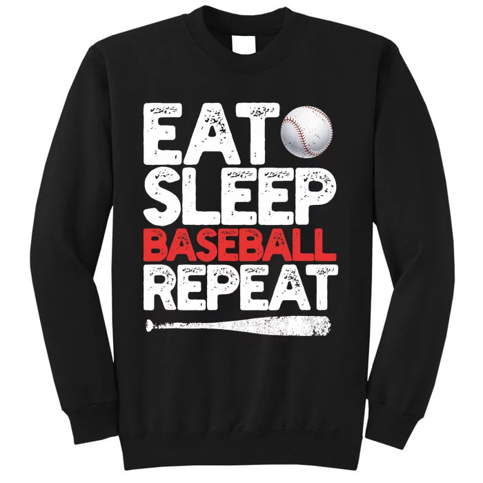 Eat Sleep Baseball Repeat Catcher Pitcher Baseball Sweatshirt