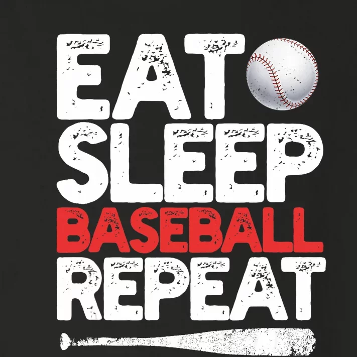 Eat Sleep Baseball Repeat Catcher Pitcher Baseball Toddler Long Sleeve Shirt