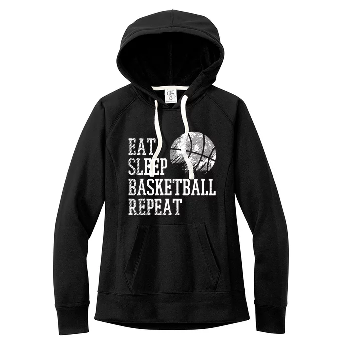 Eat Sleep Basketball Repeat Coach Player Men Women Women's Fleece Hoodie