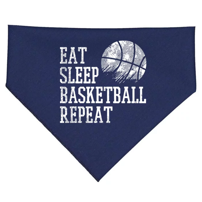 Eat Sleep Basketball Repeat Coach Player Men Women USA-Made Doggie Bandana