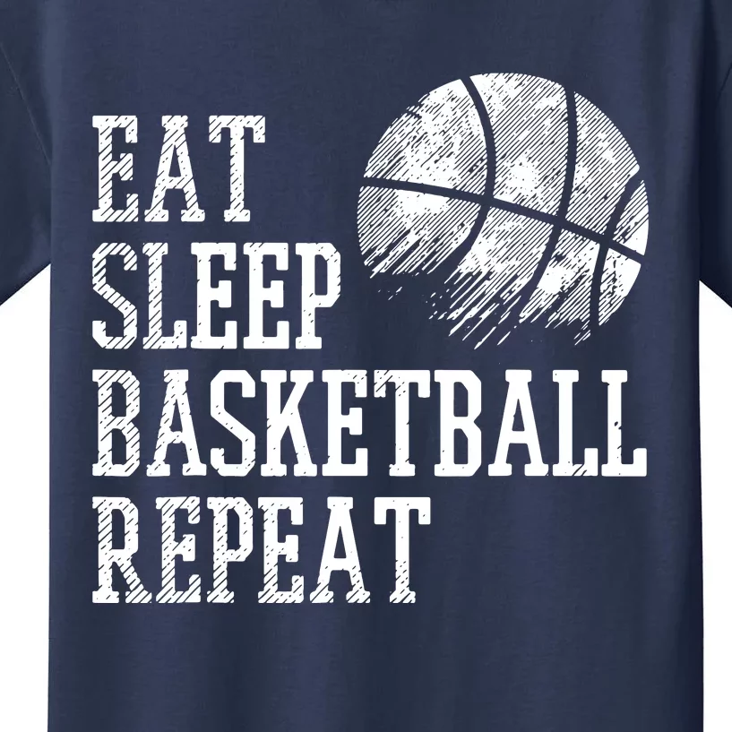 Eat Sleep Basketball Repeat Coach Player Men Women Kids T-Shirt