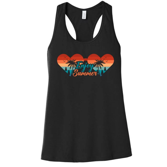 Enjoy Summer Beach Vibes Women's Racerback Tank