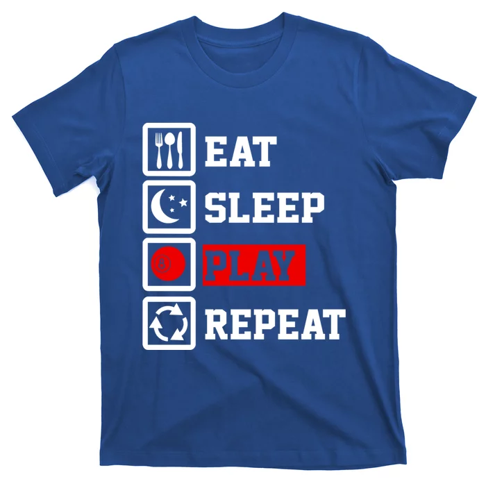 Eat Sleep Billiard Repeat Funny Billiard Gift T-Shirt