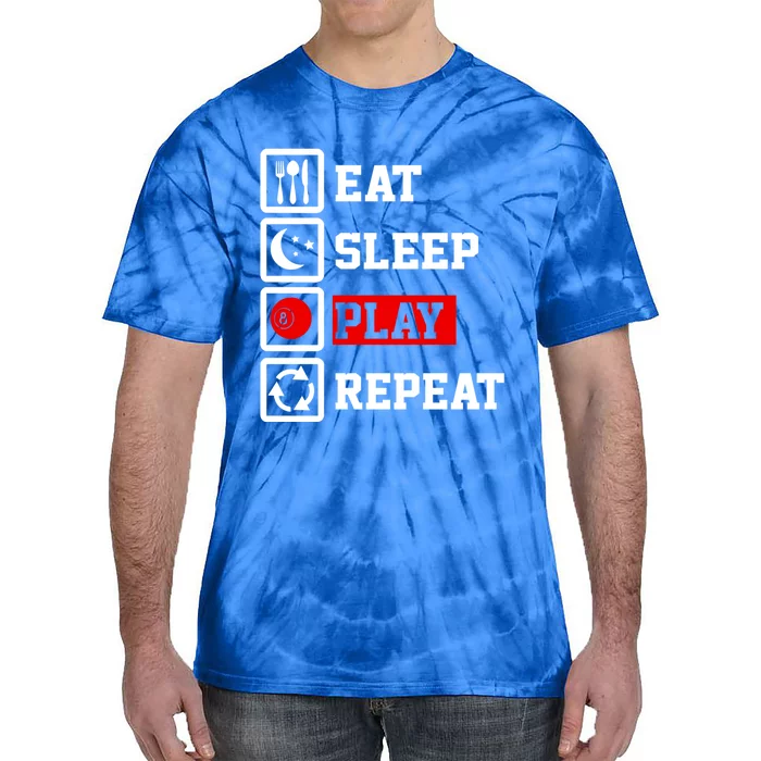 Eat Sleep Billiard Repeat Funny Billiard Gift Tie-Dye T-Shirt