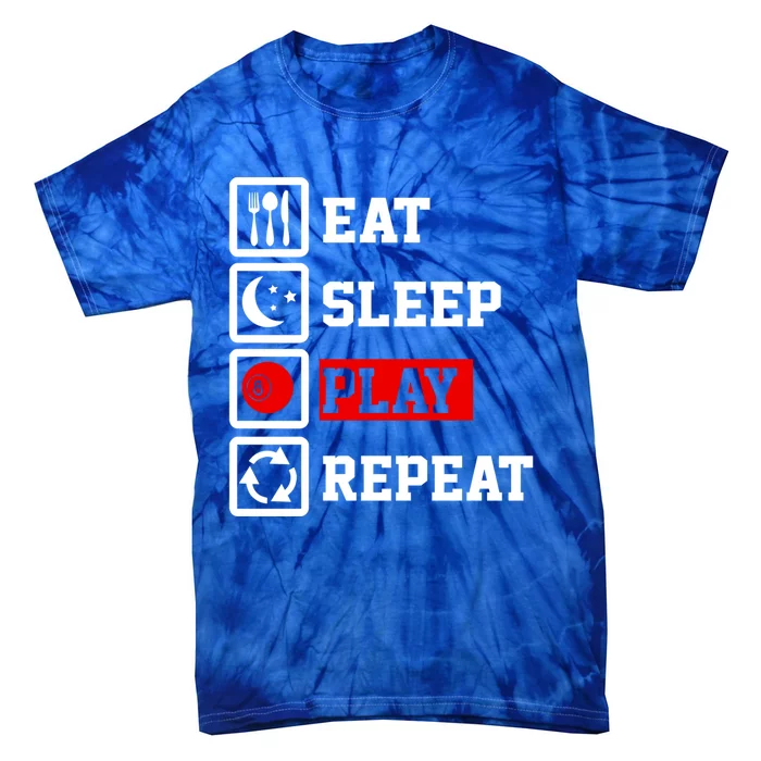 Eat Sleep Billiard Repeat Funny Billiard Gift Tie-Dye T-Shirt