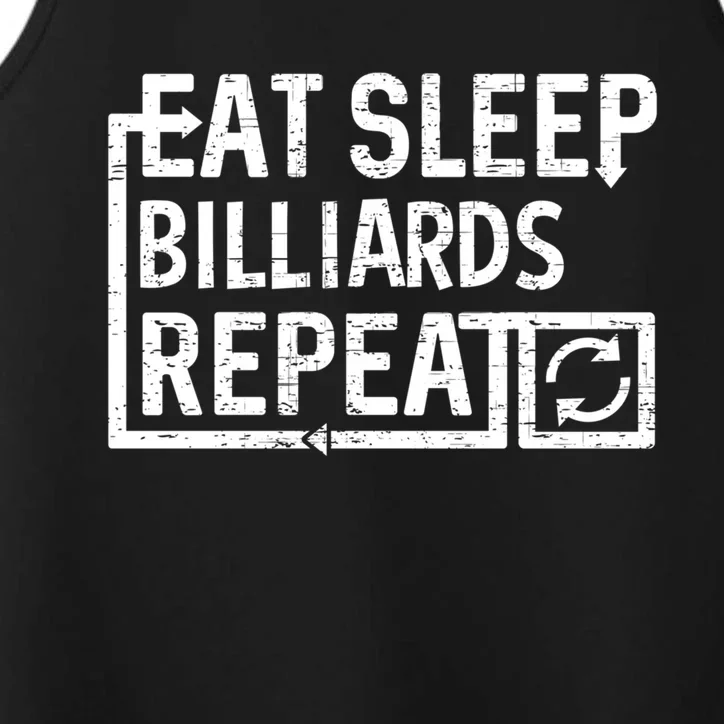 Eat Sleep Billiards Gift Performance Tank