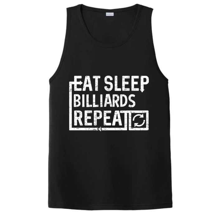 Eat Sleep Billiards Gift Performance Tank