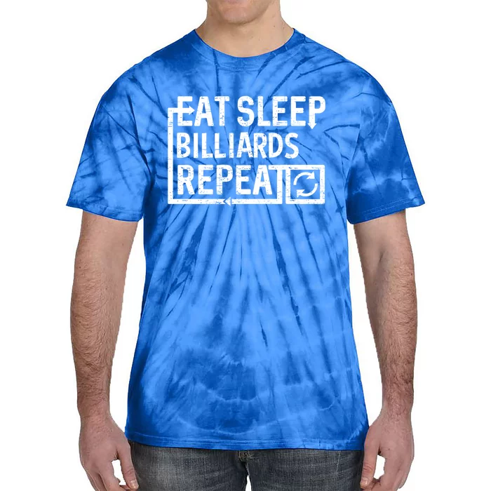 Eat Sleep Billiards Gift Tie-Dye T-Shirt