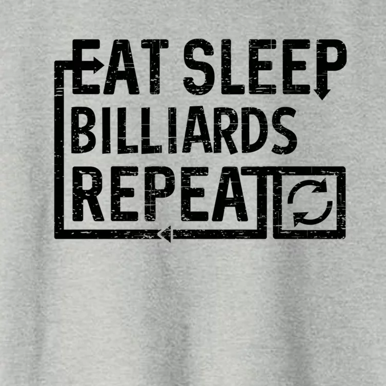 Eat Sleep Billiards Gift Women's Crop Top Tee